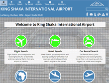 Tablet Screenshot of kingshakaairport.info